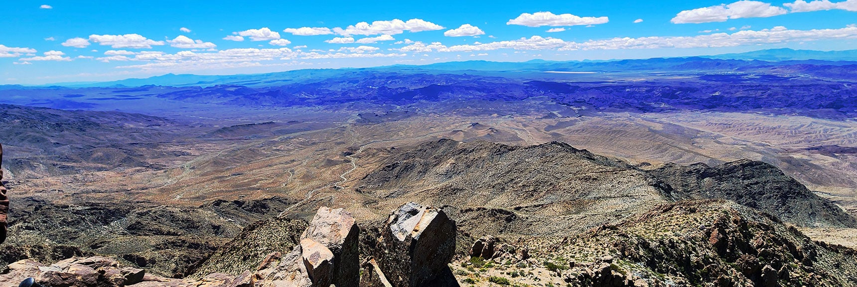 SW View from the Summit Black Joe Mine Rd Below. | Wilson Summit, Arizona (near Lake Mead NRA)