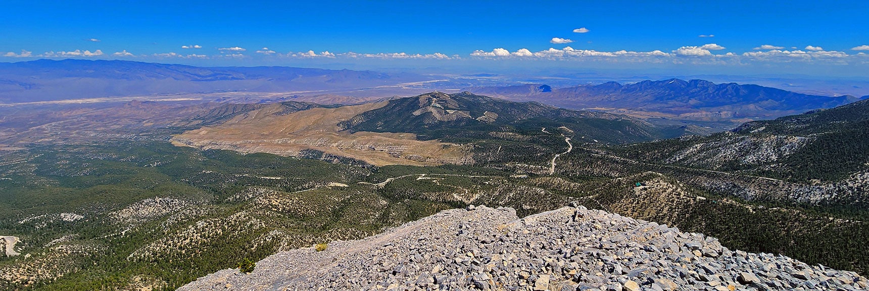 Gass Peak & Sheep Range Coming into View | Mummy's Nose Final Summit Approach from Deer Creek Road | Mt. Charleston Wilderness, Nevada