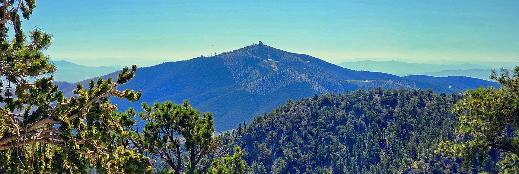 View Across to East Ridgeline. Angel Peak Background. | Mummy’s Nose North Alpine Loop | Mt Charleston Wilderness, Nevada