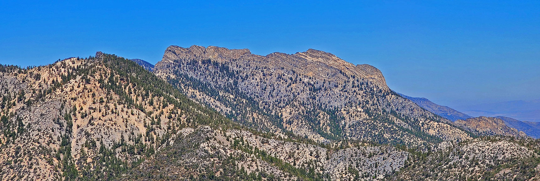 Larger View of Macks Peak from Western Ridgeline | Mummy’s Nose North Alpine Loop | Mt Charleston Wilderness, Nevada