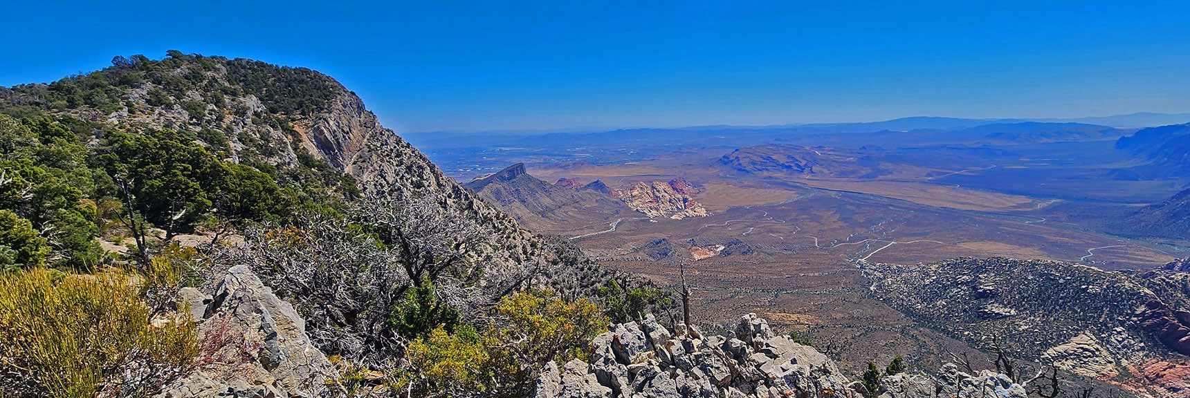 Two Unique Worlds Bordering One Spectacular Ridgeline | La Madre Ridgeline Grand Crossing | La Madre Mountains Wilderness and Red Rock Canyon NCA, Nevada