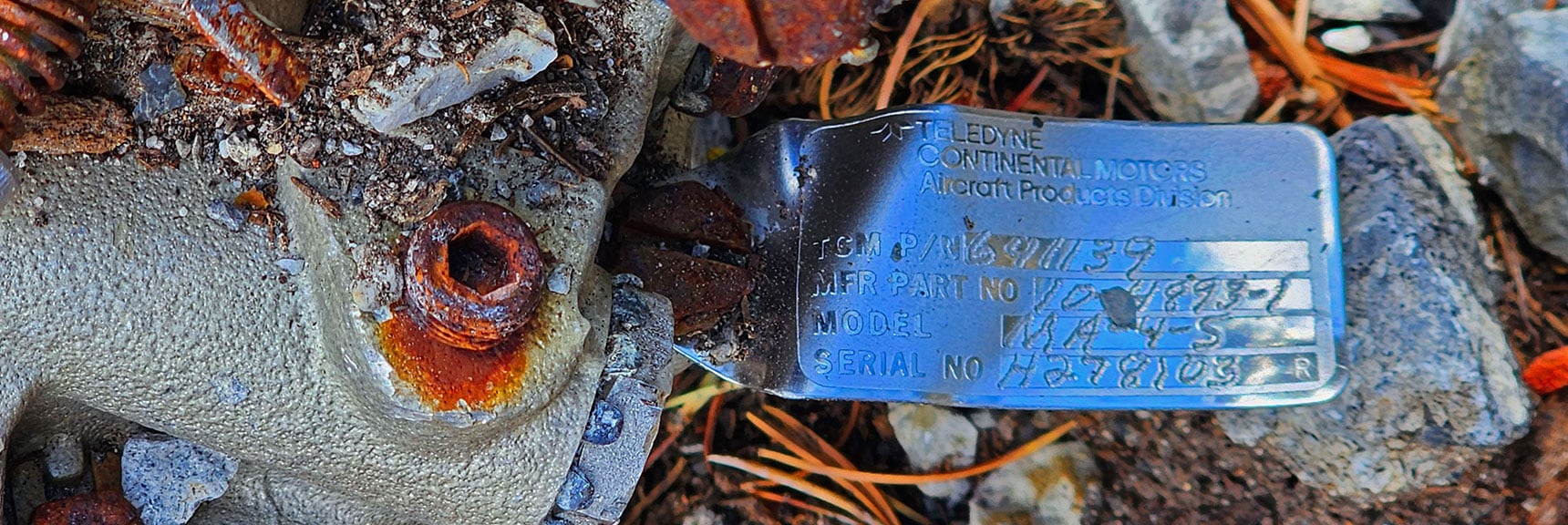 Stumbled Across Plane Crash Site While Streamlining Mummy's Forehead Route | Mummy's Nose East Cliff Plane Crash Site | Mt Charleston Wilderness, Nevada