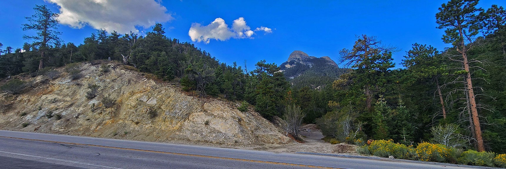 Will Ascend Eastern Ridge (on the left) of Seven-Mile Canyon. | Mummy's Nose East Cliff Plane Crash Site | Mt Charleston Wilderness, Nevada