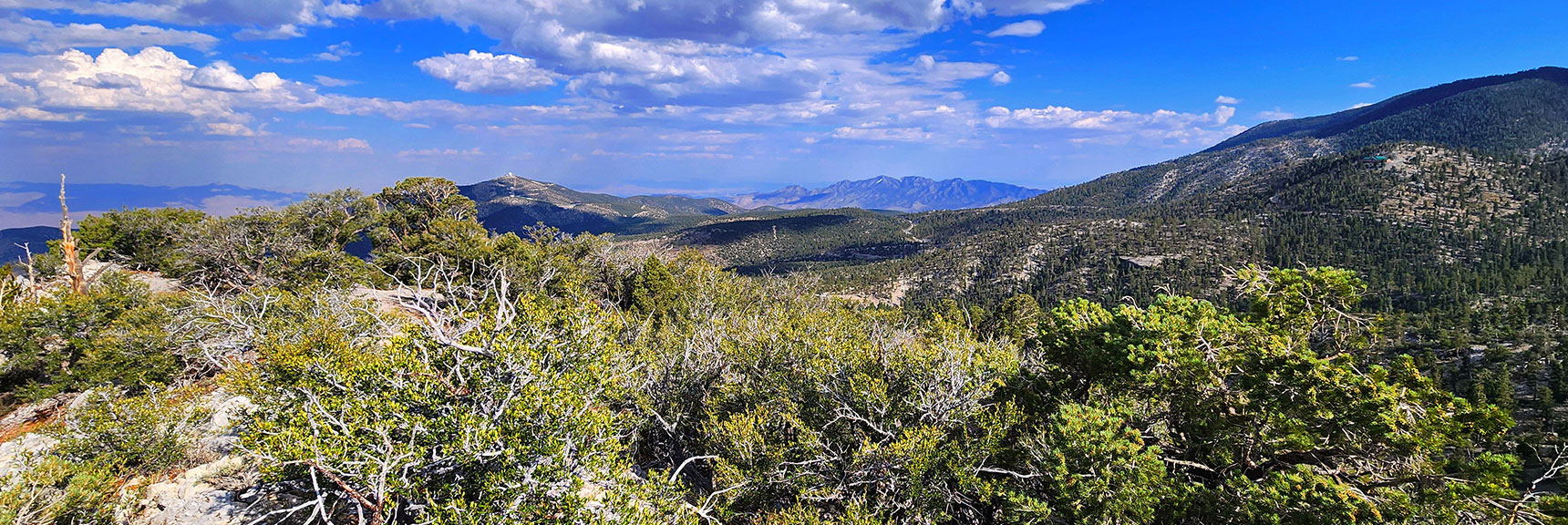 Opposite Direction is Angel Peak and La Madre Mountains | Mummy's Nose East Cliff Plane Crash Site | Mt Charleston Wilderness, Nevada