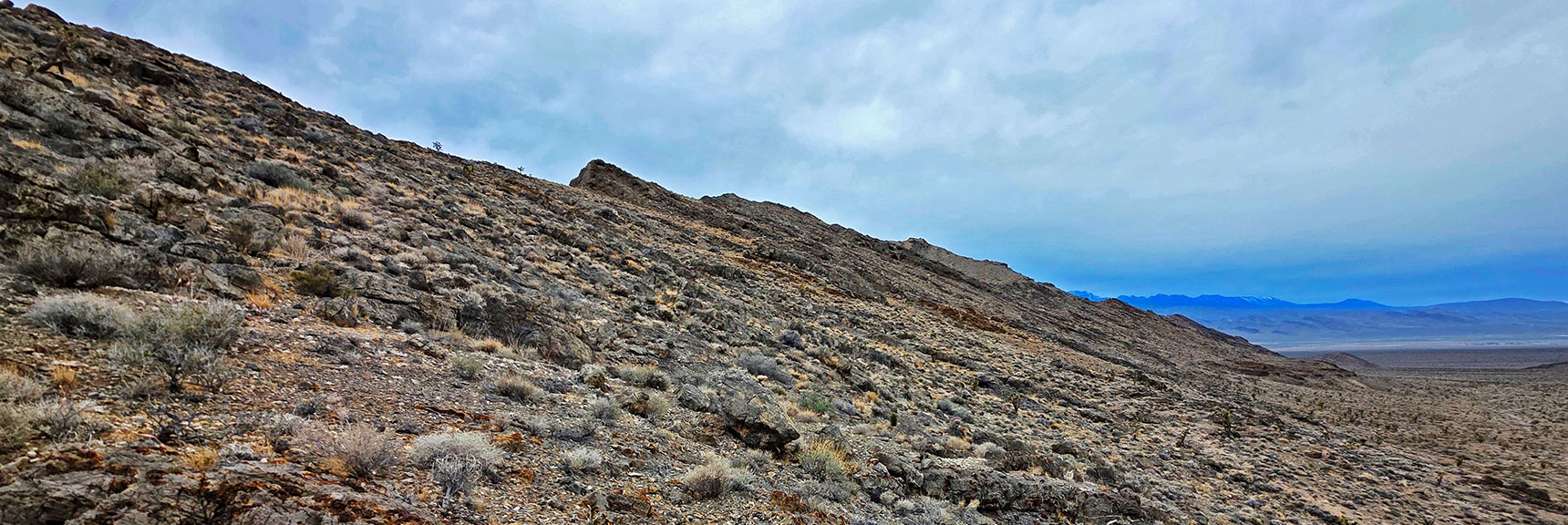 Begin Angling Up Castle Rock North Slope | Castle Rock Loop | Desert National Wildlife Refuge, Nevada