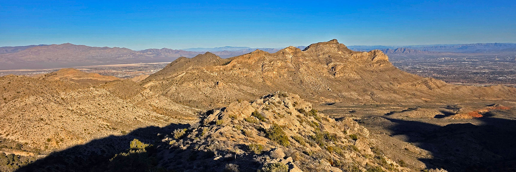 Continuing Across Southern Slopes & Peaks. Gootlieb & Whale Ahead. | La Madre Ridgeline Eastern Grand Crossing Loop | La Madre Mountains Wilderness, Nevada
