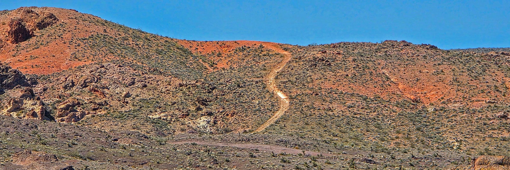 Miner's Road Just Across Hwy 165 Marks Return Point Where You Parked. | Murl Emery Arch | Eldorado Wilderness, Nevada