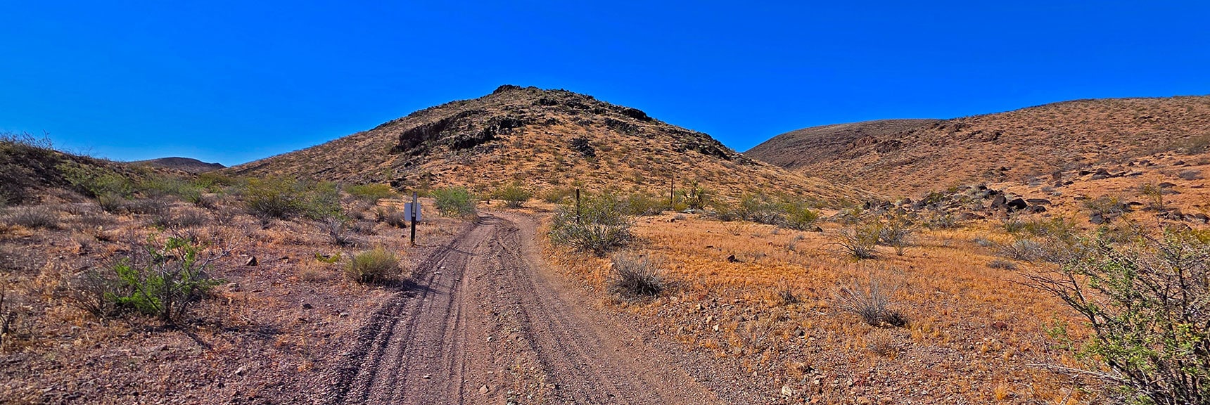 Continue Road F Another Half-Mile to Mohave Overlook | Forlorn Hope Peak South and Peak 2720 West, Eldorado Wilderness, Nevada
