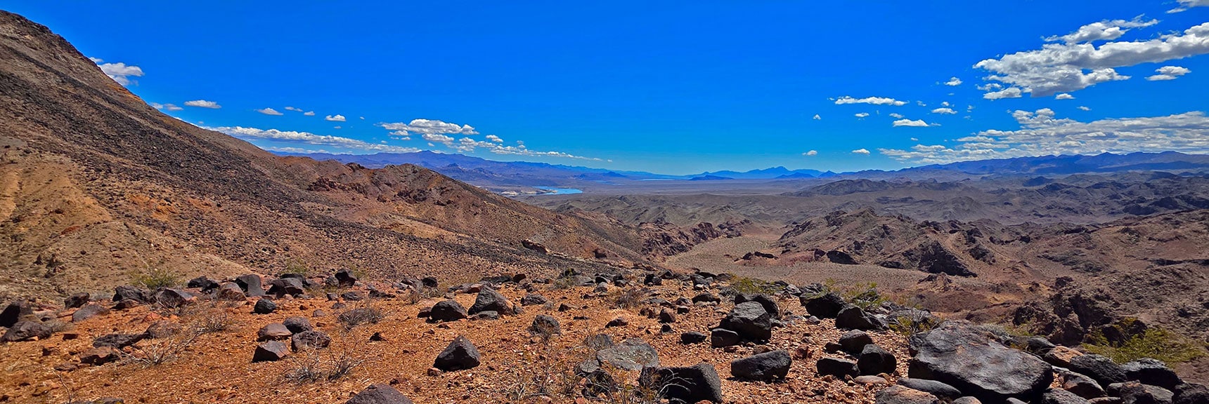 Colorado River from Peak 2720 West Ridgeline | Forlorn Hope Peak South and Peak 2720 West, Eldorado Wilderness, Nevada