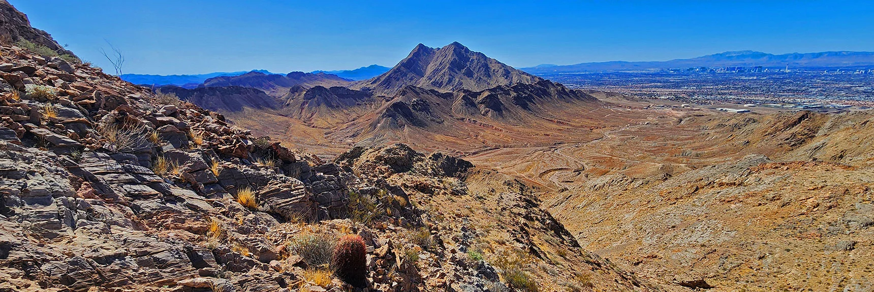 Higher View South Toward Frenchman Mt. | Sunrise Mountain Near Lake Mead National Recreation Area | Las Vegas Metro & Surrounding Areas, Nevada