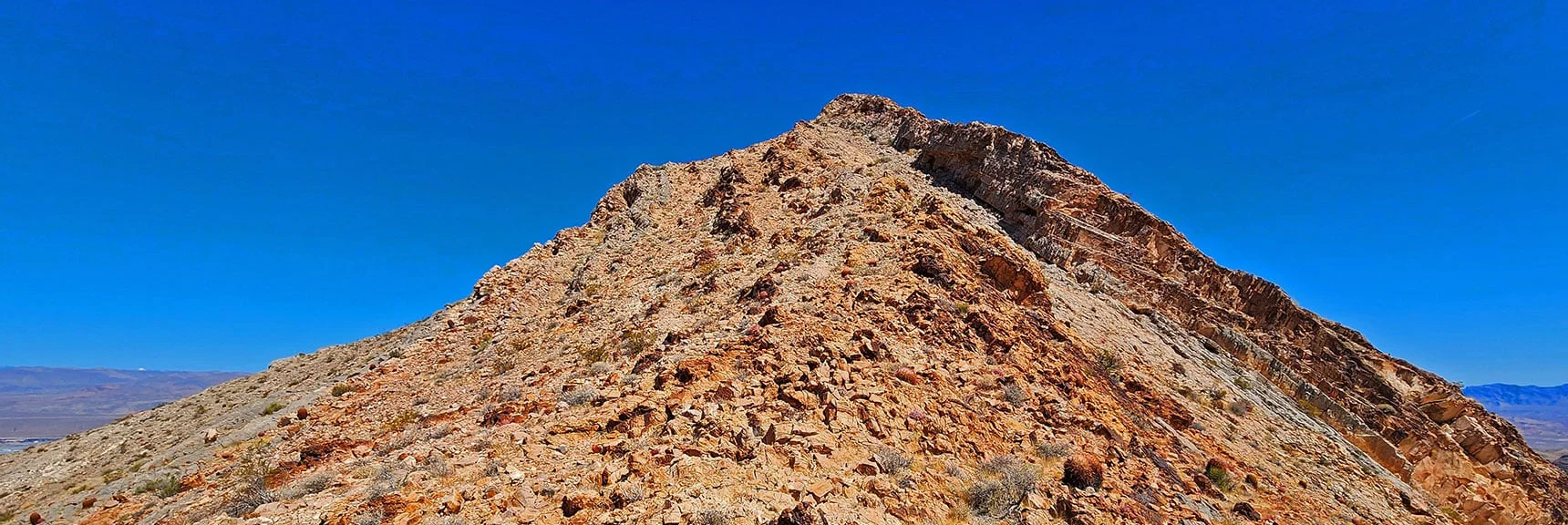 Round South Summit to Left, Then Ascend | Sunrise Mountain Near Lake Mead National Recreation Area | Las Vegas Metro & Surrounding Areas, Nevada