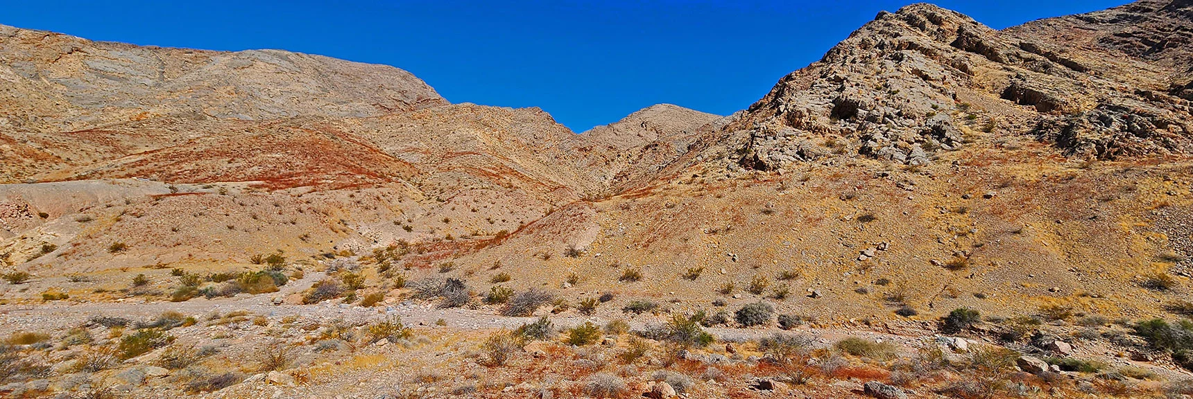 Turn Right Again in Next Baseline Wash, Then Left Up 2nd Gully | Sunrise Mountain Near Lake Mead National Recreation Area | Las Vegas Metro & Surrounding Areas, Nevada