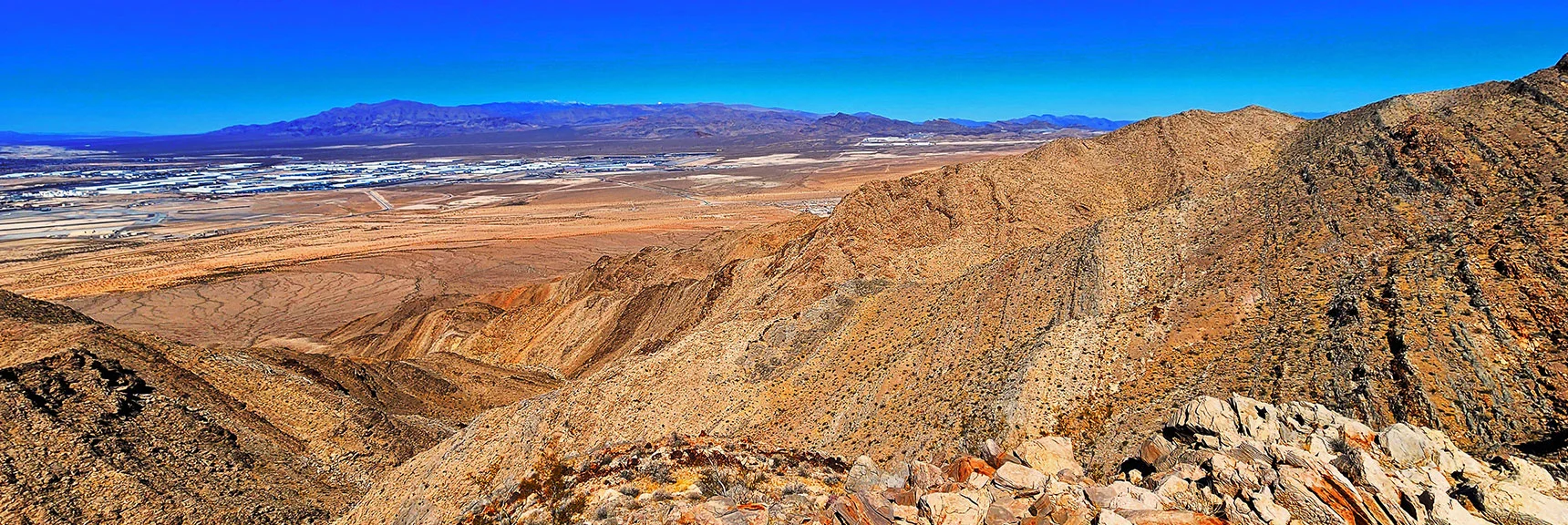 NNW View from Summit | Sunrise Mountain Near Lake Mead National Recreation Area | Las Vegas Metro & Surrounding Areas, Nevada