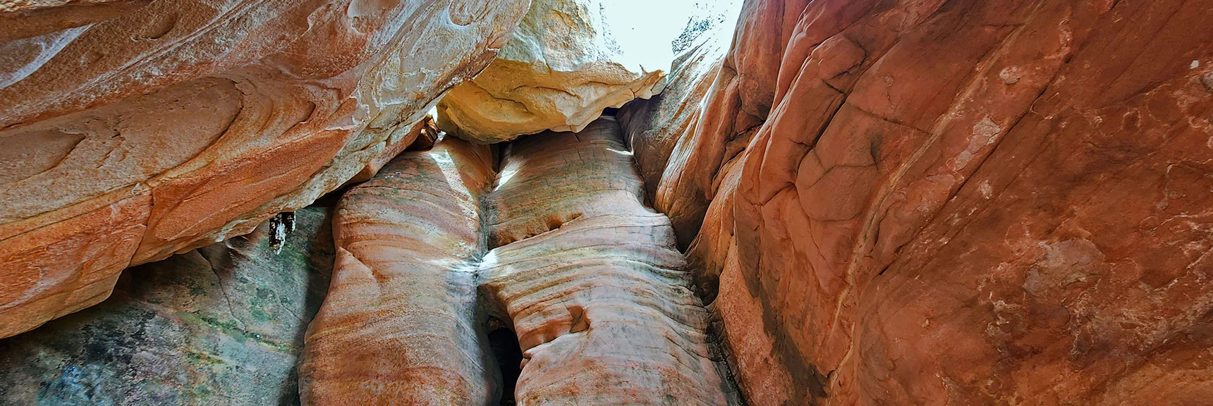 Ascend a Steep Rabbit Hole Near Top of Ramp, Then Angle Left. | Juniper Peak Summit | Rainbow Mountain Wilderness, Nevada