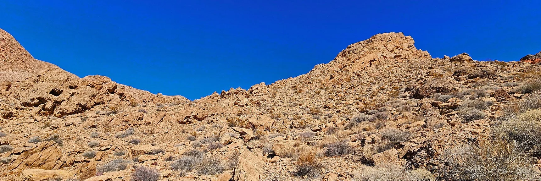 Ascend Slope, Turn Left Once Past Hill Ahead. | Anniversary Ridge | Muddy Mountains Wilderness, Nevada