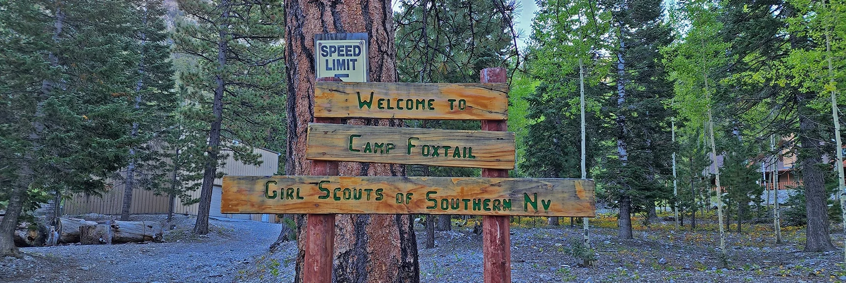 Passing Through the Abandoned Girl Scouts Camp Above Foxtail Picnic Area | Mummy Mountain Grand Crossing | Lee Canyon to Deer Creek Road | Mt Charleston Wilderness | Spring Mountains, Nevada |