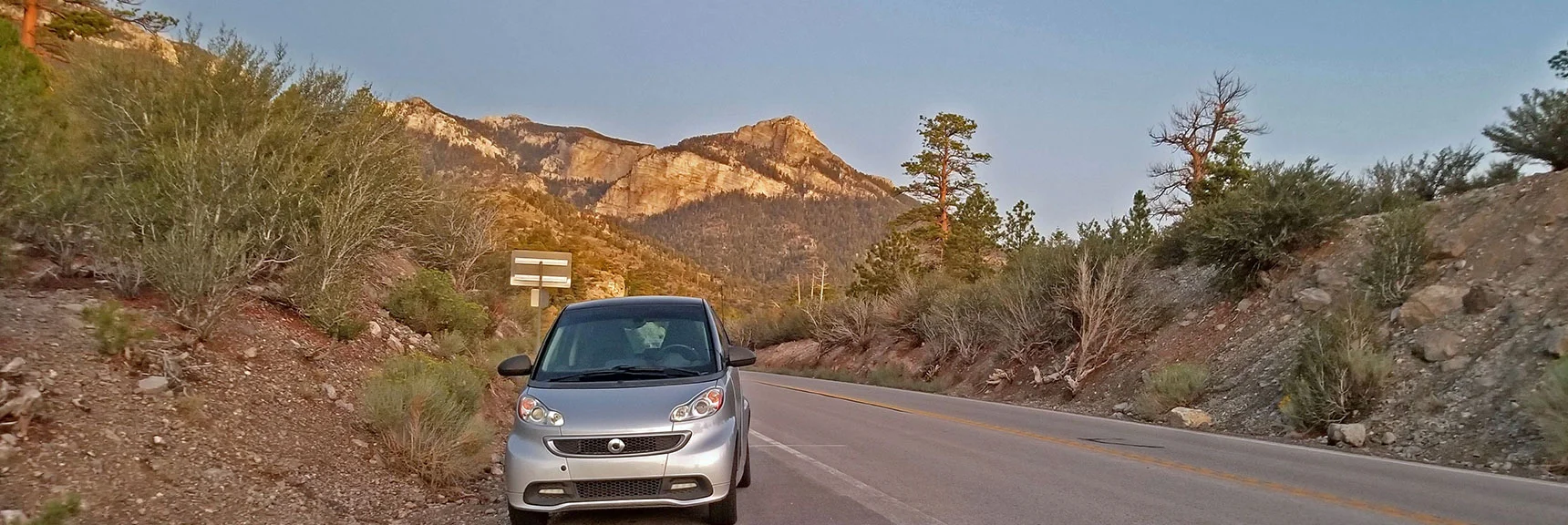 Adventure Starts at North Loop Trailhead on Deer Creek Road. Mummy's Head in Background | Grand Circuit Loop Cougar Ridge Trail, Mummy Mountain Knees | Mummy Mountain Toe | Mummy Springs | Raintree | Fletcher Peak | Mt Charleston Wilderness | Spring Mountains, Nevada
