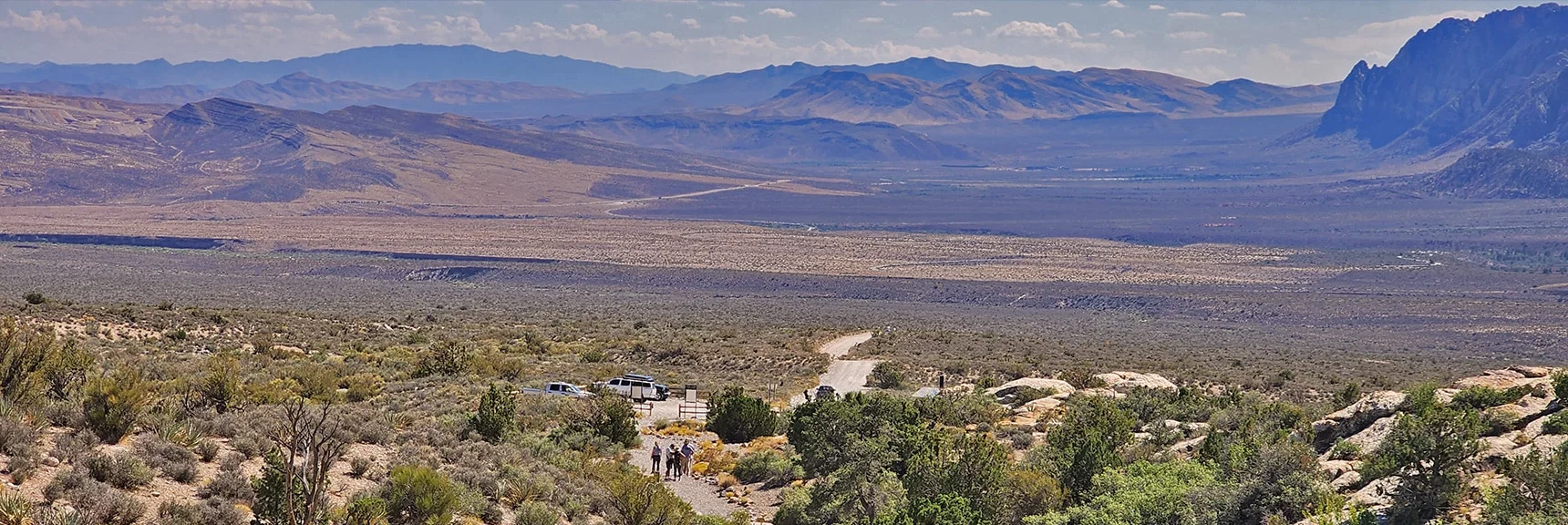 Arrival at Upper Parking Area and Trailhead. Quick Trip to Lower Parking Area and Scenic Loop. | Kyle Canyon Grand Crossing | Southern Half | Red Rock Canyon National Conservation Area, Nevada