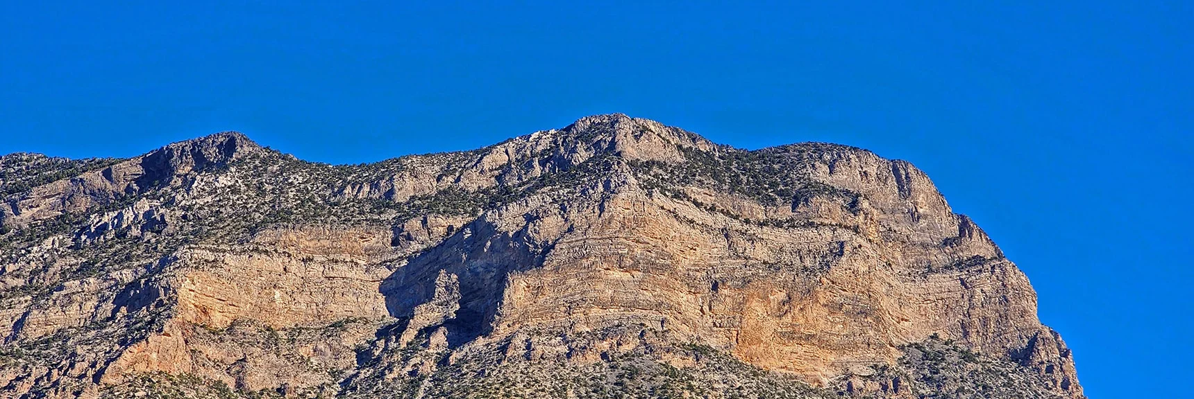 Cliff Band Summits at Burnt Peak Just Left of El Padre | Kyle Canyon Grand Crossing | Southern Half | Red Rock Canyon National Conservation Area, Nevada