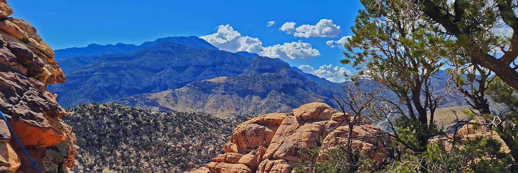 View to Potosi Mountain from First Summit. | Hollow Rock Peak | Rainbow Mountain Wilderness, Nevada