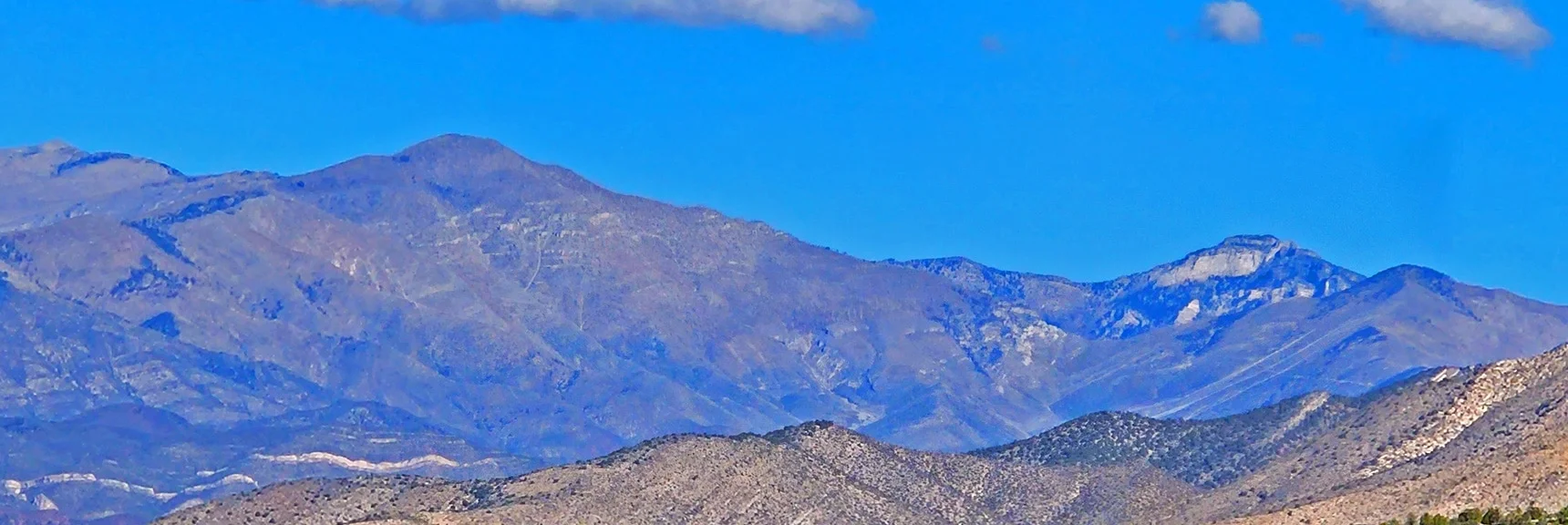 View Back Toward Griffith Peak, Mummy Mt and Harris Mt | Hollow Rock Peak | Rainbow Mountain Wilderness, Nevada
