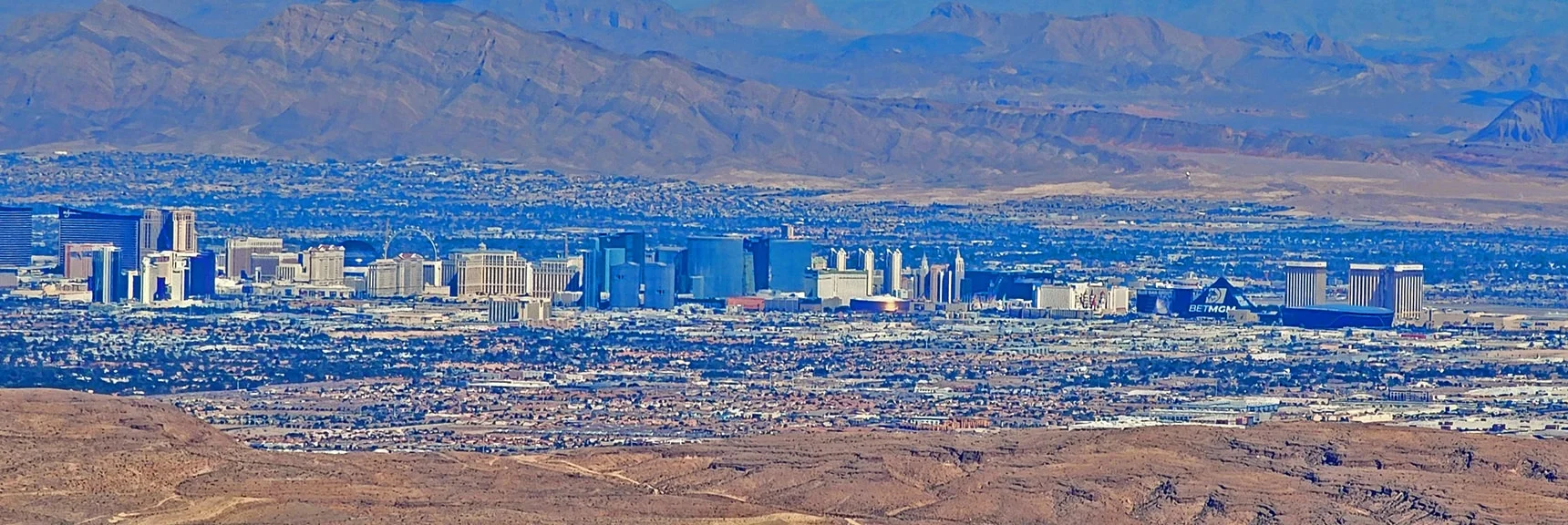 Southern Vegas Strip. | Hollow Rock Peak | Rainbow Mountain Wilderness, Nevada