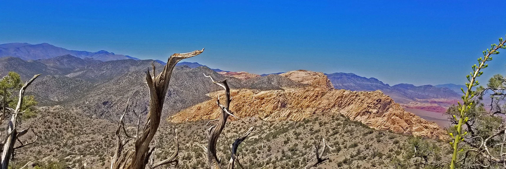 Peak #6 - Indecision Peak - Peak #7 - Mt Wilson in Background | Rainbow Mountains Upper Crest Ridge, Nevada