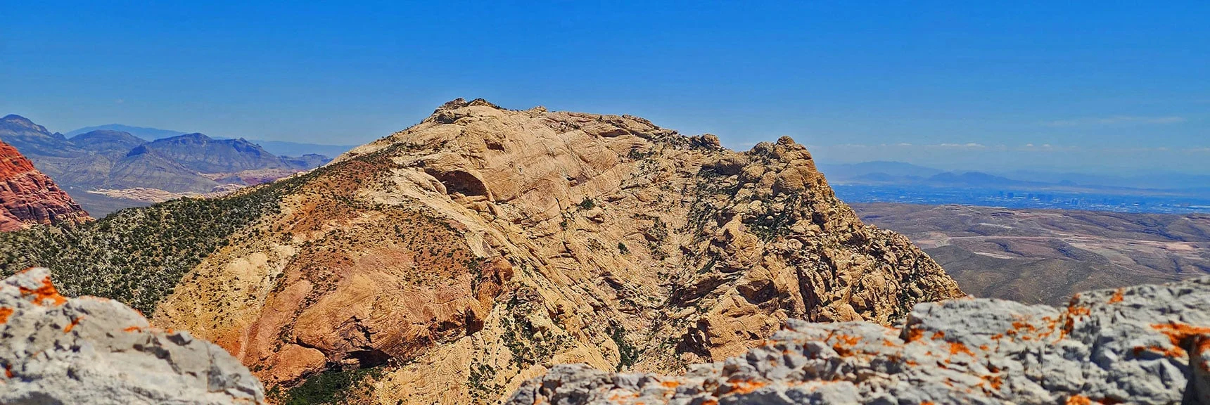 Mt. Wilson from Ridgeline Above South End of Wilson | Mt Wilson to Hidden Peak | Upper Crest Ridgeline | Rainbow Mountain Wilderness, Nevada