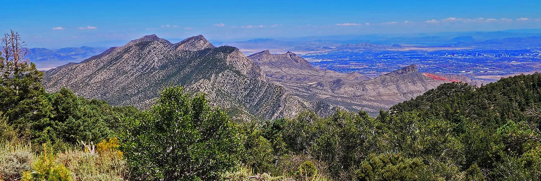 La Madre Mts., Red Rock Canyon and Las Vegas Valley from Wilson Ridge | Wilson Ridge Lower Loop | Lovell Canyon, Nevada