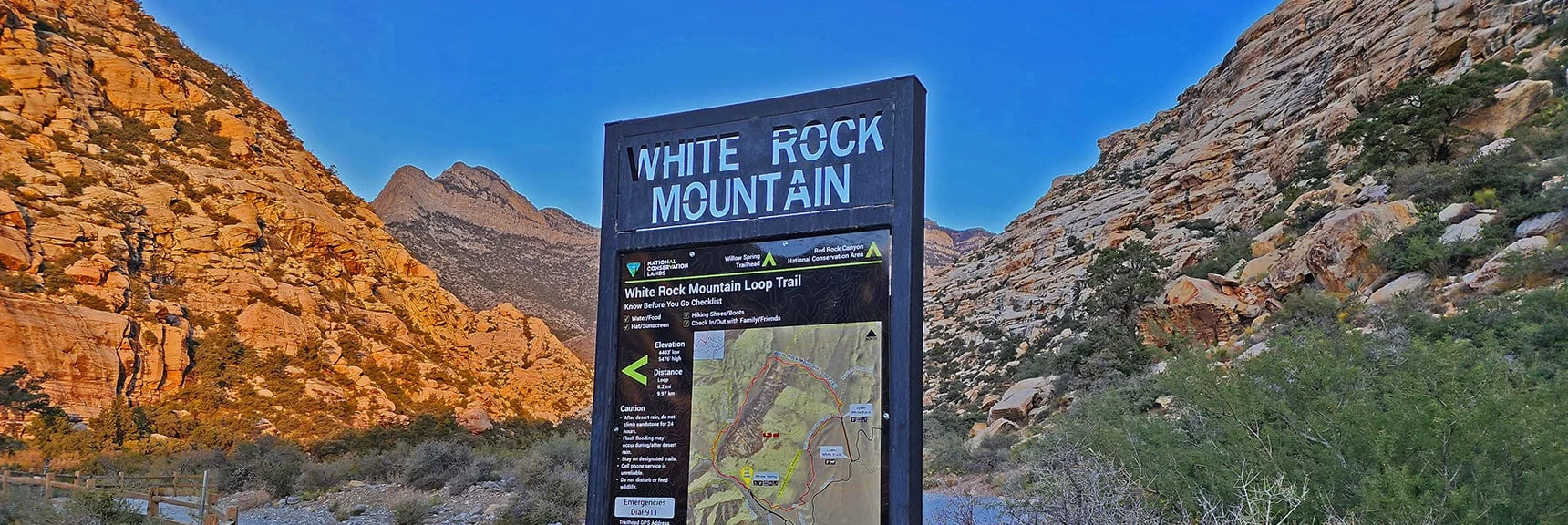 Begin by Taking White Rock Mt. Loop Counterclockwise from Willow Springs | Keystone Thrust West Summit Above White Rock Mountain | La Madre Mountains Wilderness, Nevada
