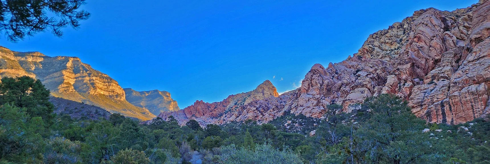 White Rock Mountain Glows in Rising Sun | Keystone Thrust West Summit Above White Rock Mountain | La Madre Mountains Wilderness, Nevada