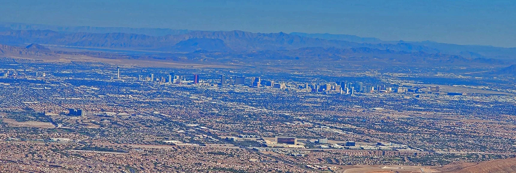 Las Vegas Strip from Turtlehead Peak Summit | Turtlehead Peak | Red Rock Canyon National Conservation Area, Nevada