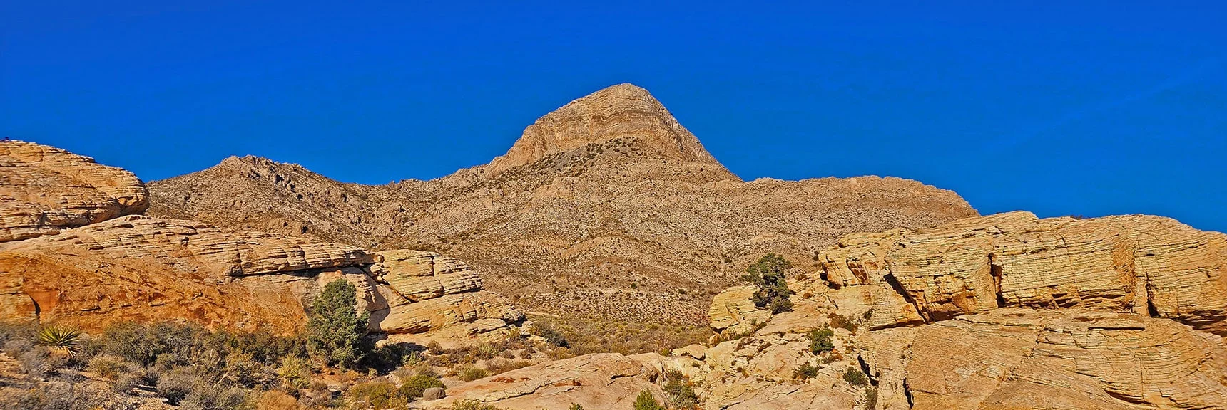 Turtlehead Peak Framed Through "The Gate" Between Calico Hills | Turtlehead Peak | Red Rock Canyon National Conservation Area, Nevada