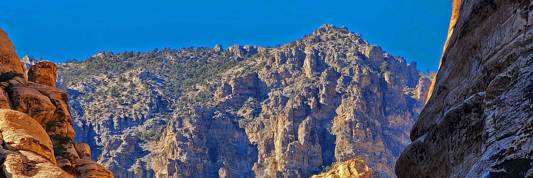 Closer View of Final Approach to the Upper Crest Ridgeline Summit | Rock Climber Observations | Pine Creek Canyon | Rainbow Mountain Wilderness, Nevada
