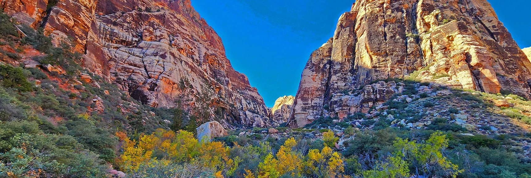 Now Crossing Over to the South Branch of Pine Creek Canyon. | Rock Climber Observations | Pine Creek Canyon | Rainbow Mountain Wilderness, Nevada