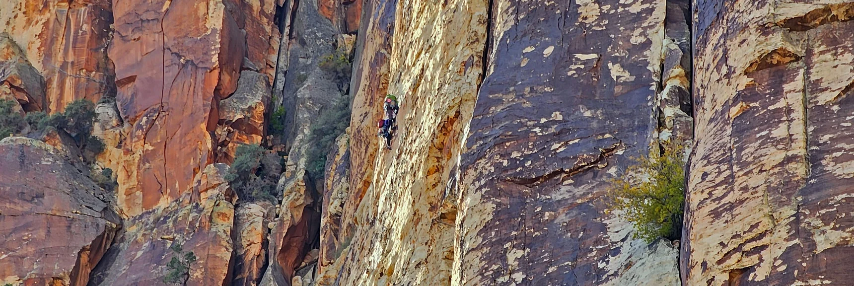 Rock Climbers on Rainbow Mountain Eastern Cliffs | Rainbow Mountain Eastern Cliffs Rock Climbers | Rainbow Mountain Wilderness, Nevada
