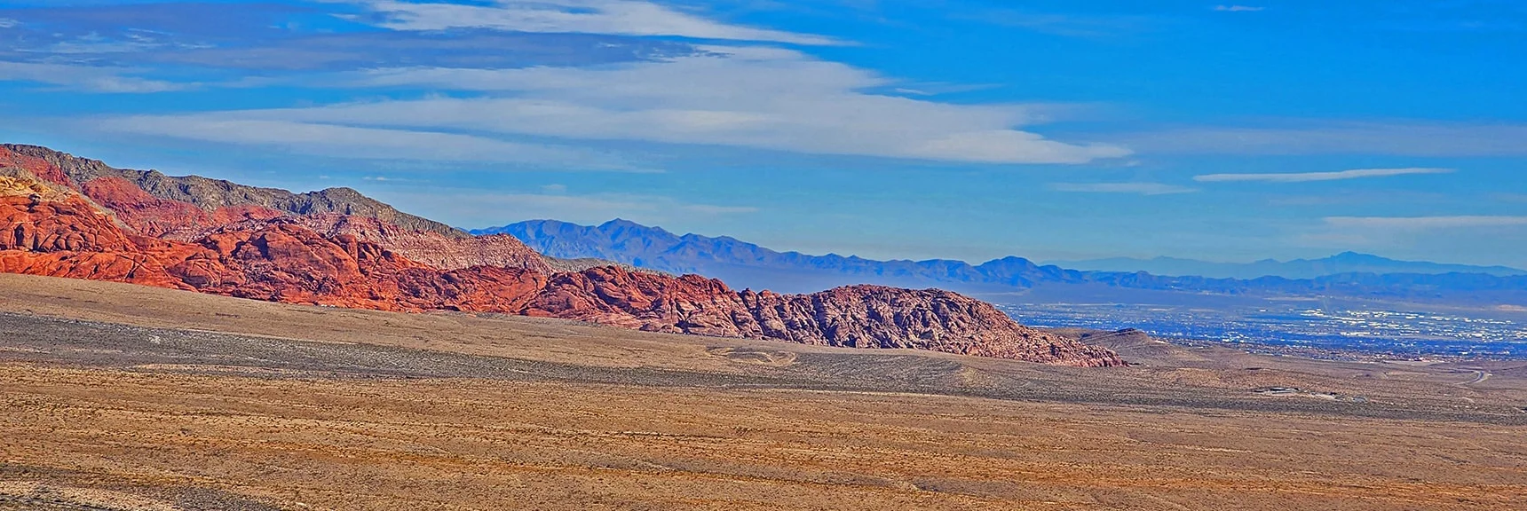 Southern Calico Hills, Las Vegas Valley and Muddy Mountains | Rainbow Mountain Eastern Cliffs Rock Climbers | Rainbow Mountain Wilderness, Nevada