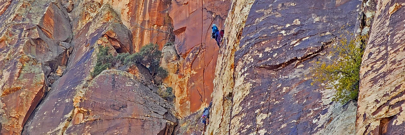Rock Climbers on Rainbow Mountain Eastern Cliffs | Rainbow Mountain Eastern Cliffs Rock Climbers | Rainbow Mountain Wilderness, Nevada