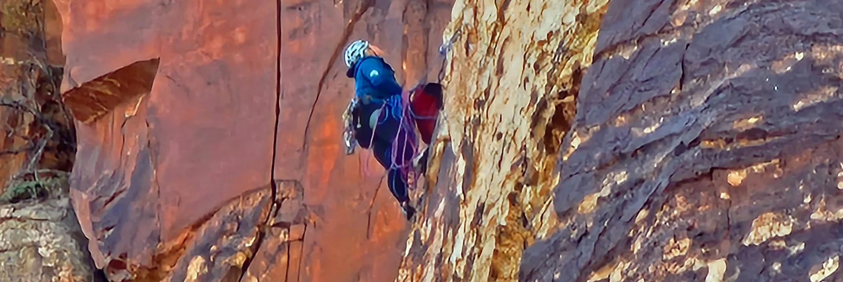 Rock Climber on Rainbow Mountain Eastern Cliffs | Rainbow Mountain Eastern Cliffs Rock Climbers | Rainbow Mountain Wilderness, Nevada