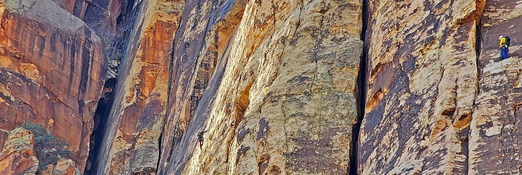 Rock Climbers on Rainbow Mountain Eastern Cliffs | Rainbow Mountain Eastern Cliffs Rock Climbers | Rainbow Mountain Wilderness, Nevada