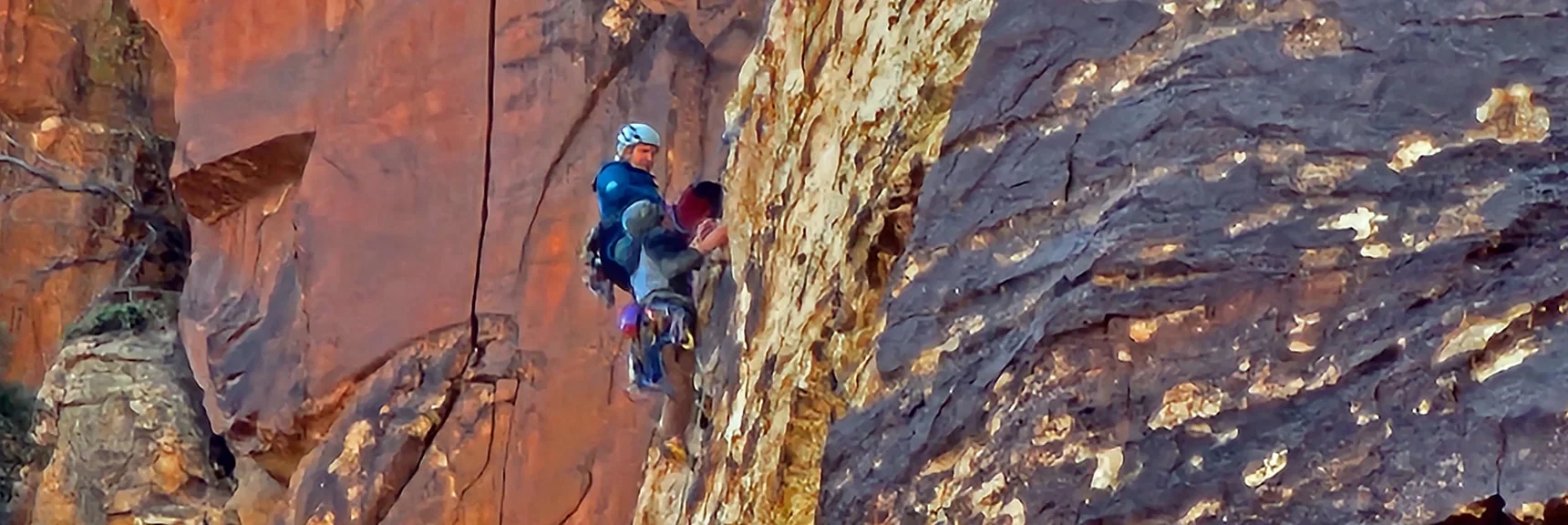 Rock Climbers on Rainbow Mountain Eastern Cliffs | Rainbow Mountain Eastern Cliffs Rock Climbers | Rainbow Mountain Wilderness, Nevada