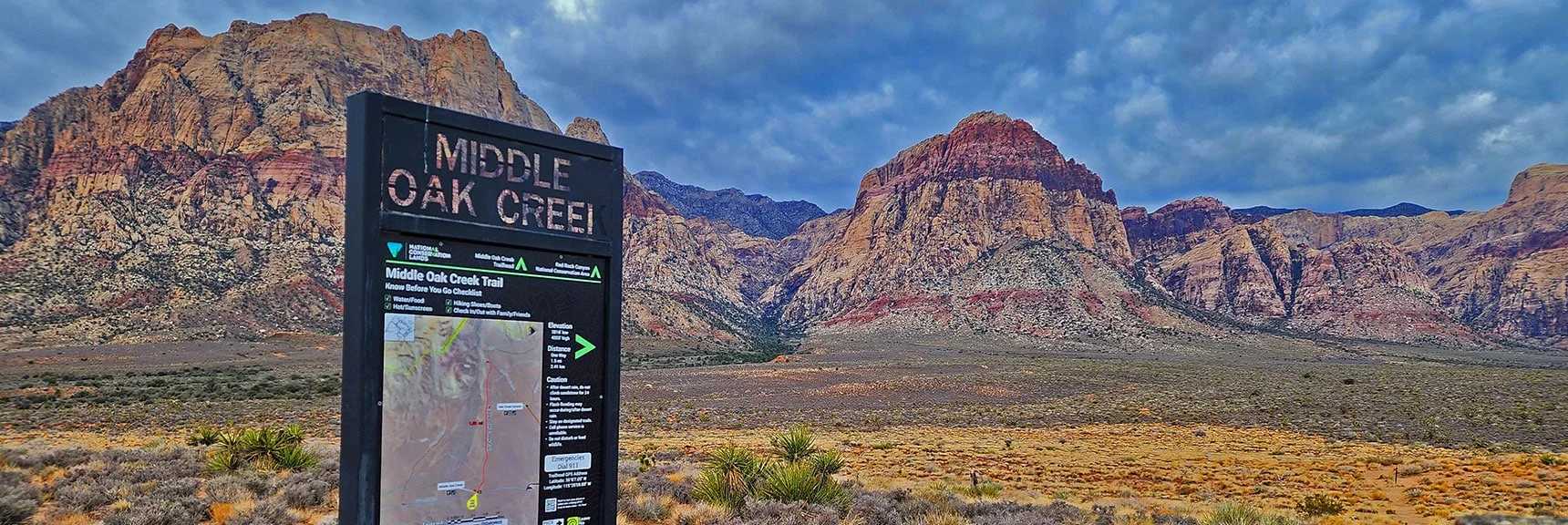 Starting from Middle Oak Creek Trailhead on Highway 159 | Oak Creek Canyon North Branch Toward Rainbow Mountains Upper Crest Ridgeline | Rainbow Mountain Wilderness, Nevada