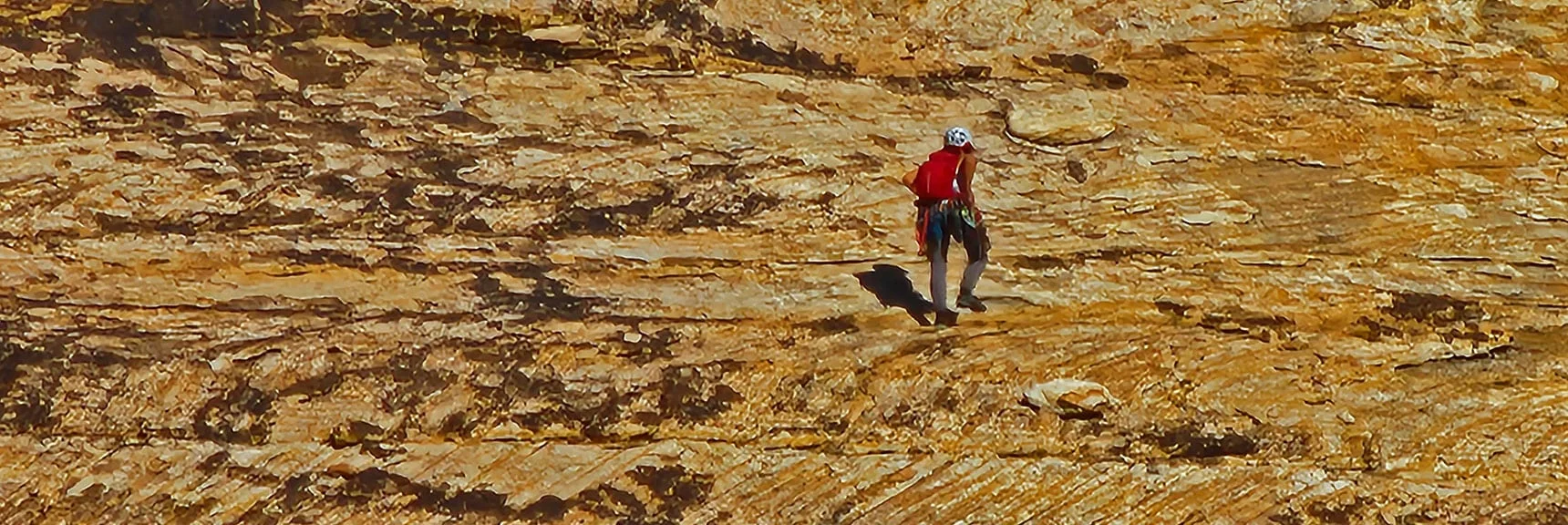 Approaching Vertical Ascent on Rainbow Mountain | Oak Creek Canyon North Branch Toward Rainbow Mountains Upper Crest Ridgeline | Rainbow Mountain Wilderness, Nevada