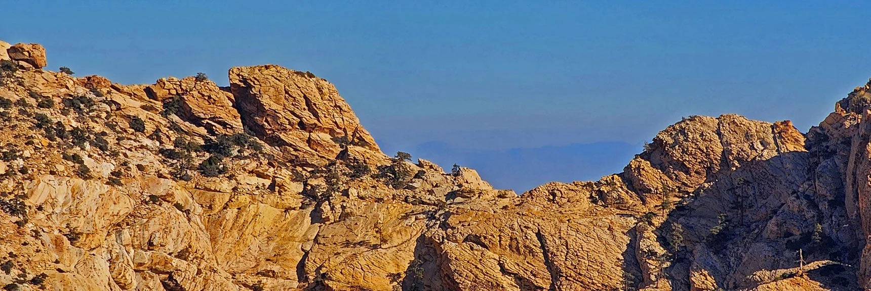 Approaching Mt. Wilson Southern Summit | Rainbow Mountains Mid Upper Crest Ridgeline from Lovell Canyon, Nevada