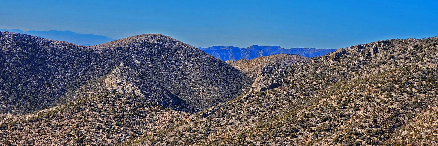 Northwestern View from Ridgeline | Rainbow Mountains Mid Upper Crest Ridgeline from Lovell Canyon, Nevada