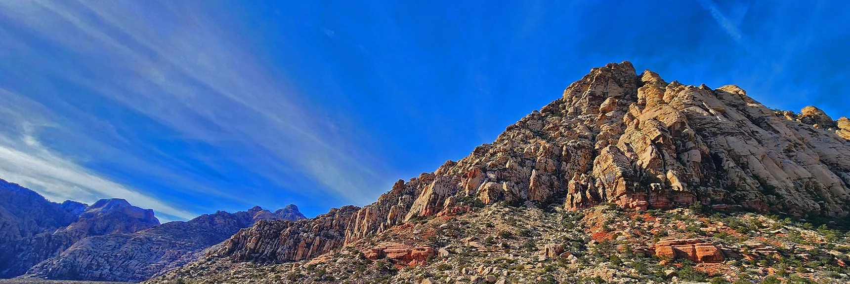 View Back Across the South Side of White Rock Mountain | Grand Circle Loop | Red Rock Canyon National Conservation Area, Nevada