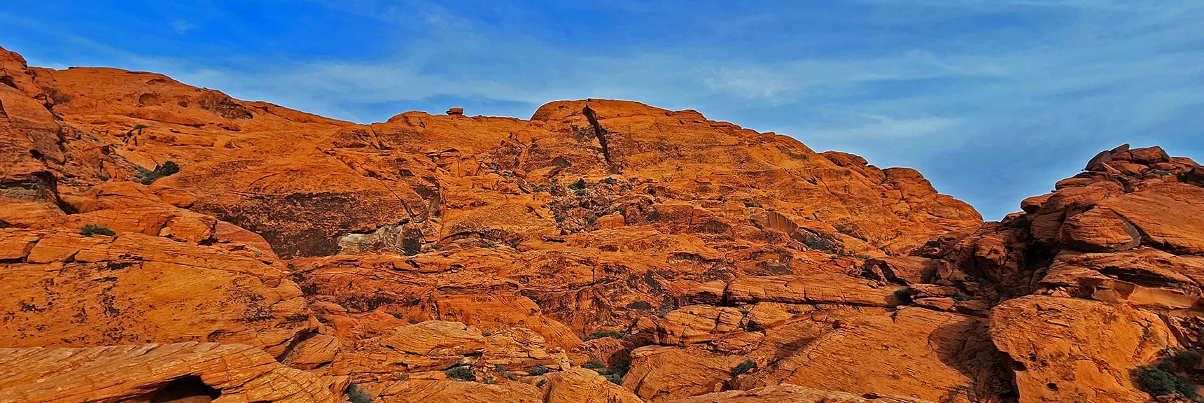 Looks Easy to Climb, Yet a Maze of Vertical Cliff Areas Below the Summit | Grand Circle Loop | Red Rock Canyon National Conservation Area, Nevada