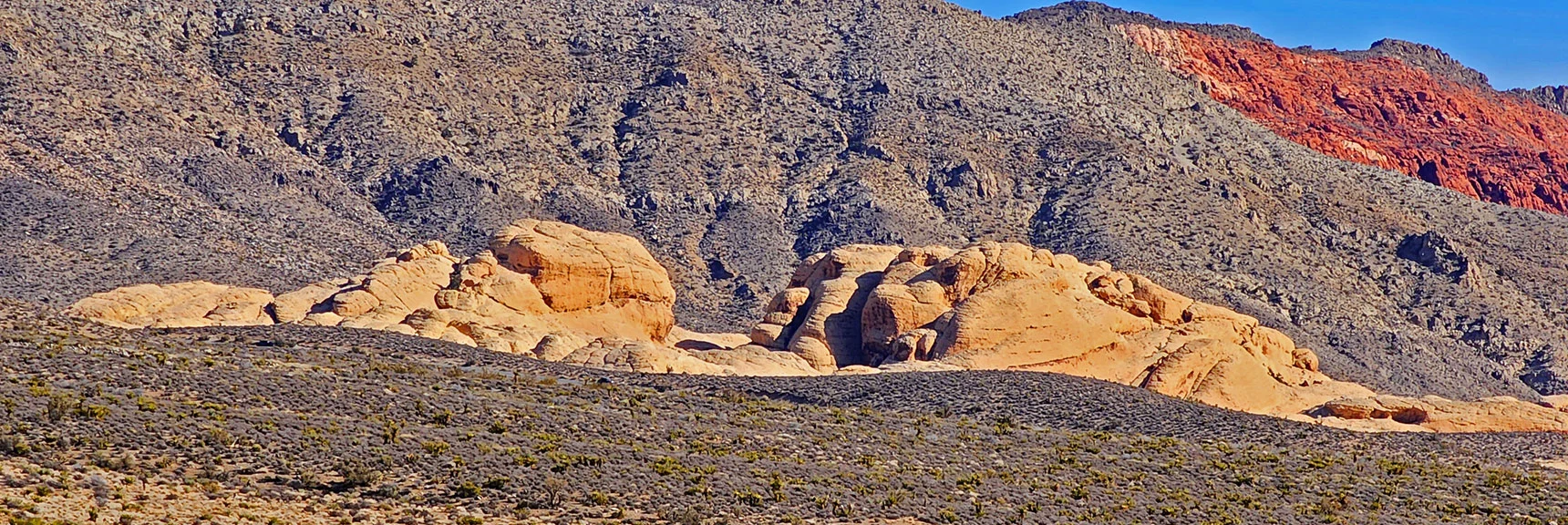 White Rock Frozen Dunes of Sandstone Quarry Trailhead Area | Grand Circle Loop | Red Rock Canyon National Conservation Area, Nevada