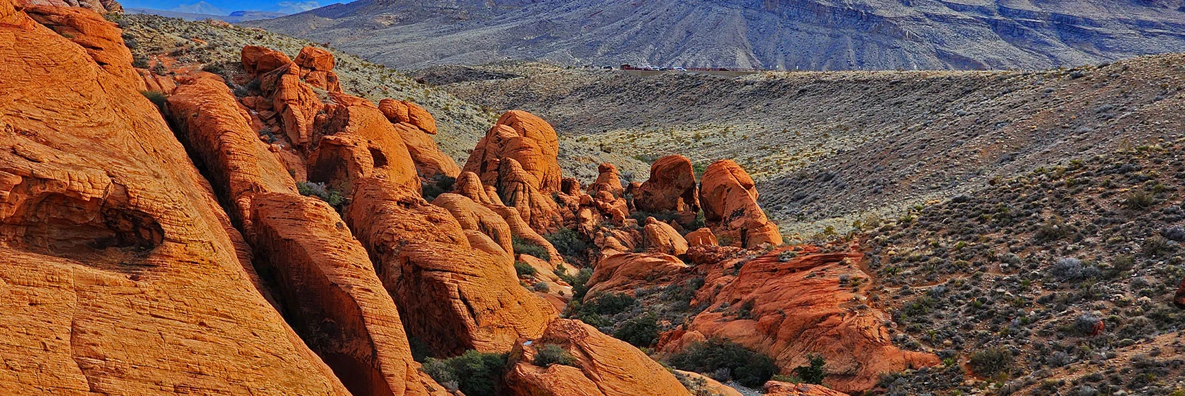 Strange Sandstone Pillars Look Like a Rock Convention | Grand Circle Loop | Red Rock Canyon National Conservation Area, Nevada