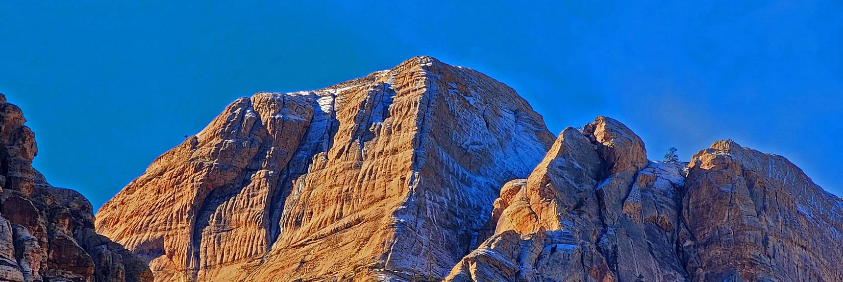 Stark Vertical Cliffs of Bridge Mountain | Grand Circle Loop | Red Rock Canyon National Conservation Area, Nevada